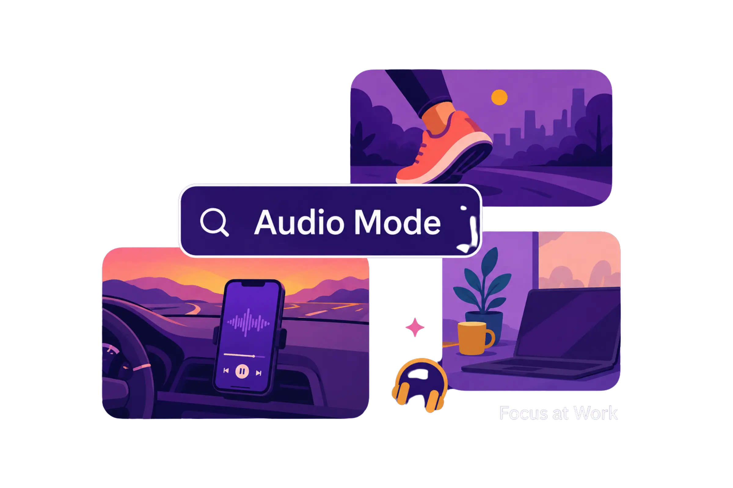 Doable audio summaries hero graphic